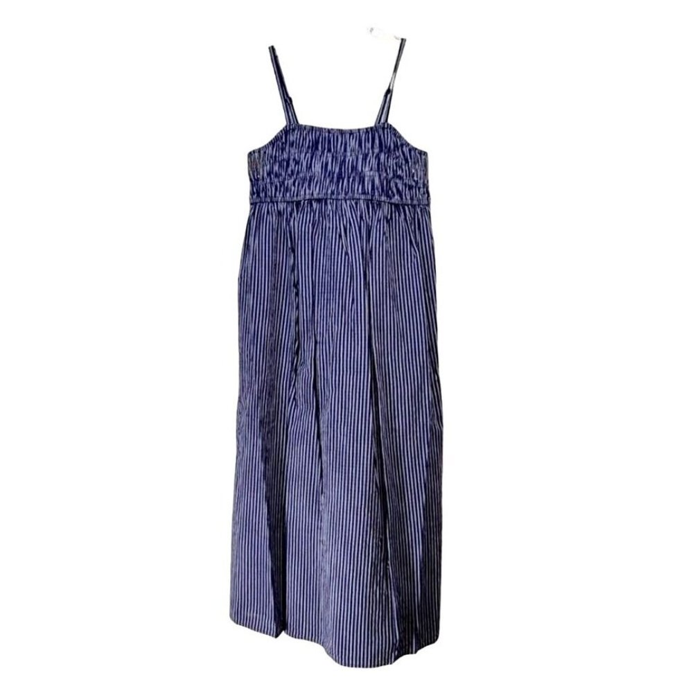 a new day Blue Striped Midi Dress